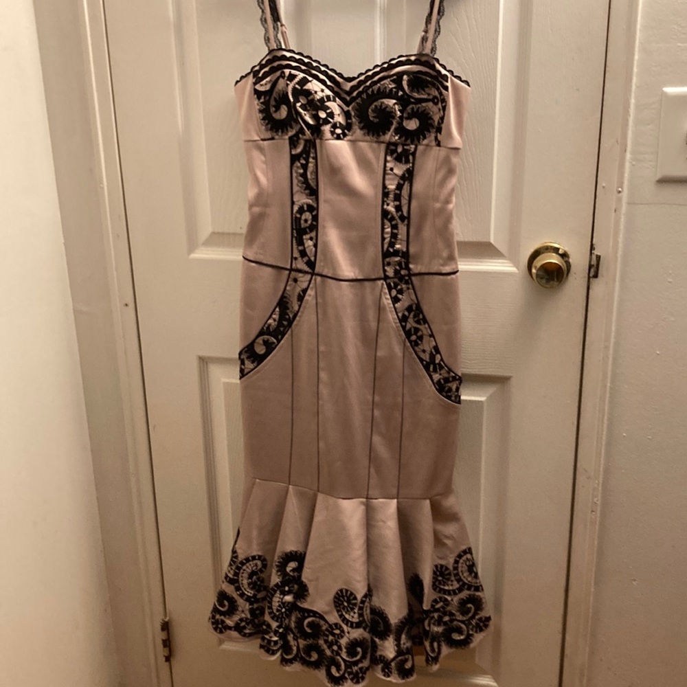 Karen Millen - Size 6 - Pink Silk Dress